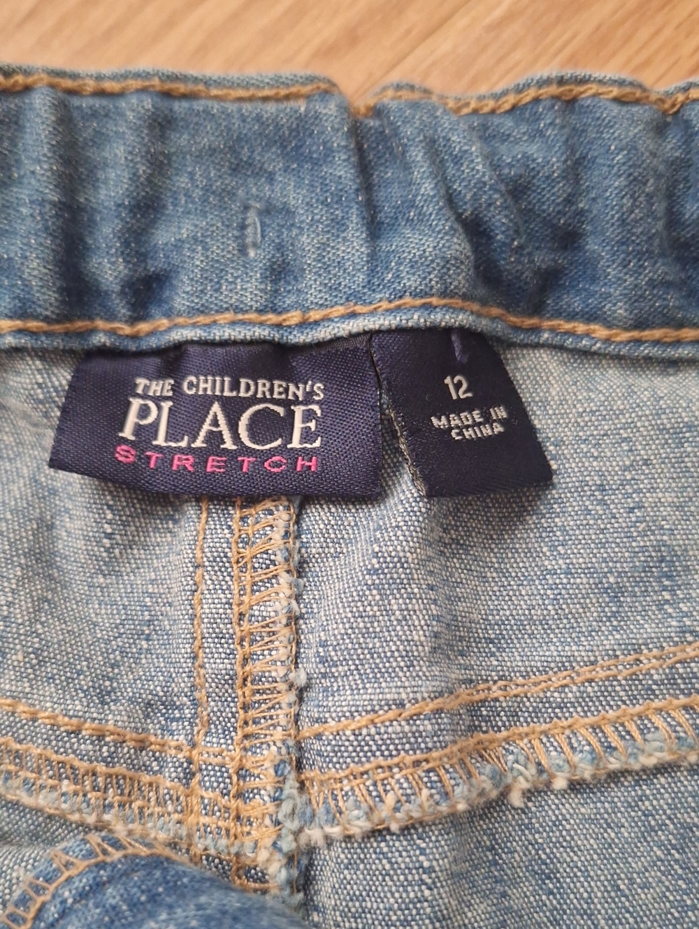 The Children's Place Denim-Waist Floral Tiered Skirt - Orange, Purple, White - Picture 2 of 3